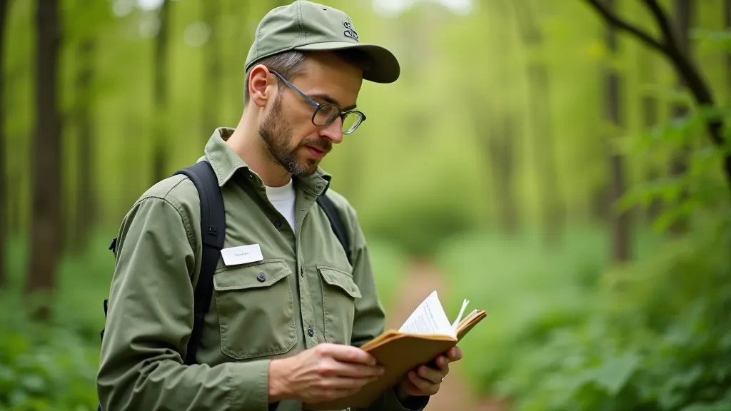 Botanistas tyrinėja augalų mėginius lauke